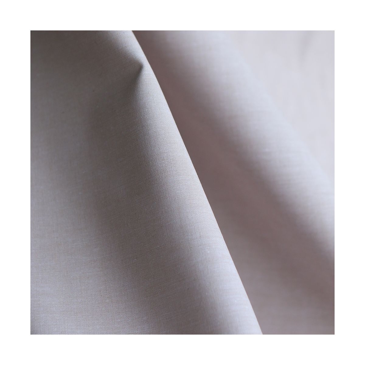 Popeline coton uni chiné effet chambray beige sable Popeline coton uni chiné effet chambray beige sable