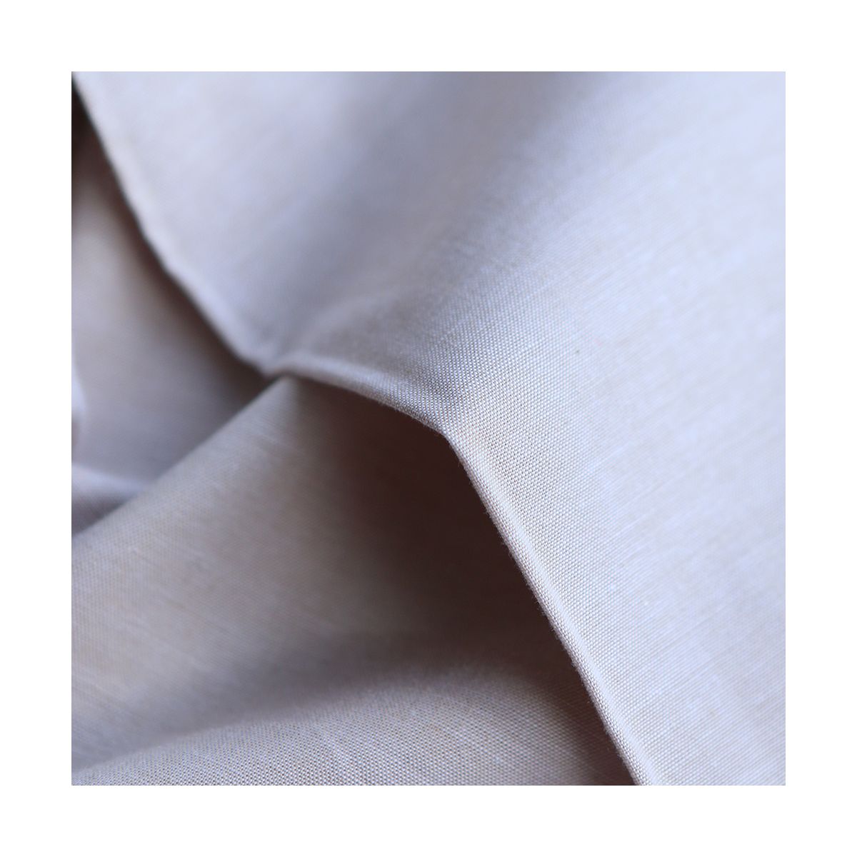 Popeline coton uni chiné effet chambray beige sable Popeline coton uni chiné effet chambray beige sable