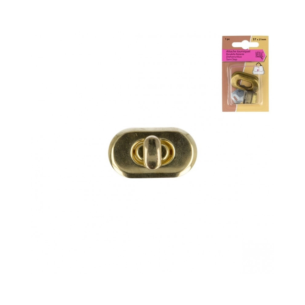 Attache cartable coloris OR