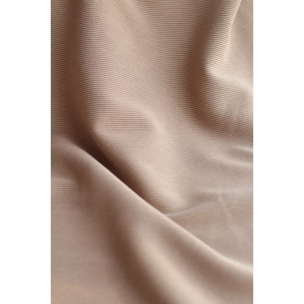 Jersey à côtes coloris Camel