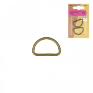 Boucle passant demi-rond coulissante coloris BRONZE