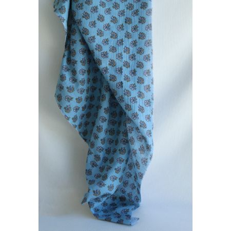 copy of Mehar - Double gaze de coton motif façon indien curry