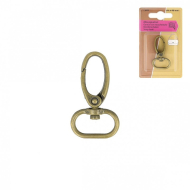 Mousqueton attache pour sac coloris BRONZE / Lot de 2