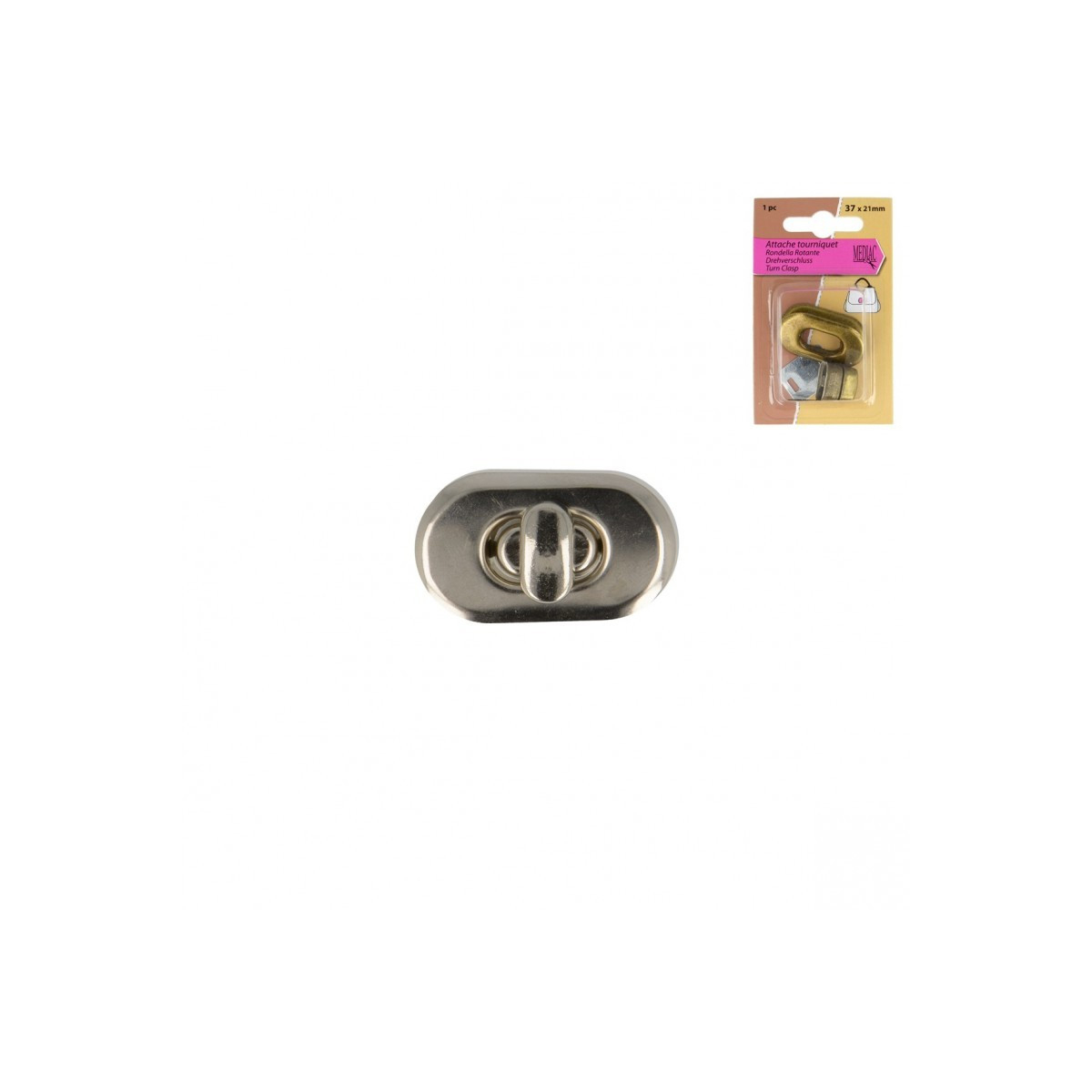 Attache tourniquet coloris ARGENT Attache tourniquet coloris ARGENT