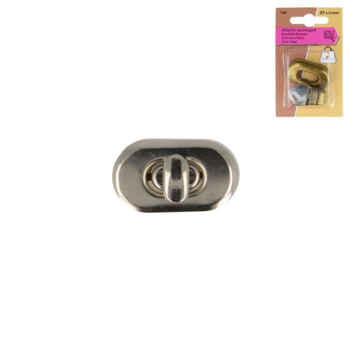 Attache tourniquet coloris ARGENT