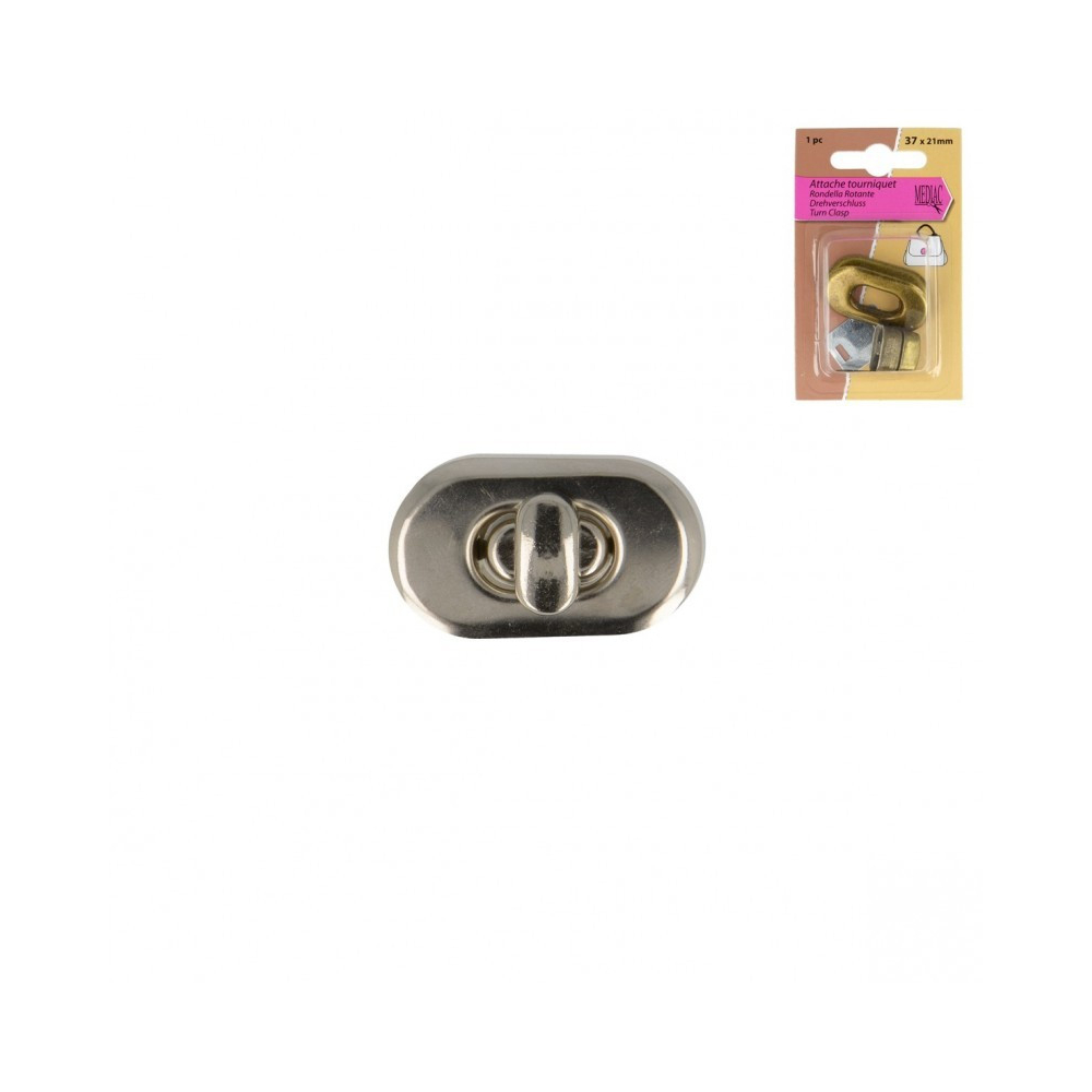 Attache tourniquet coloris ARGENT