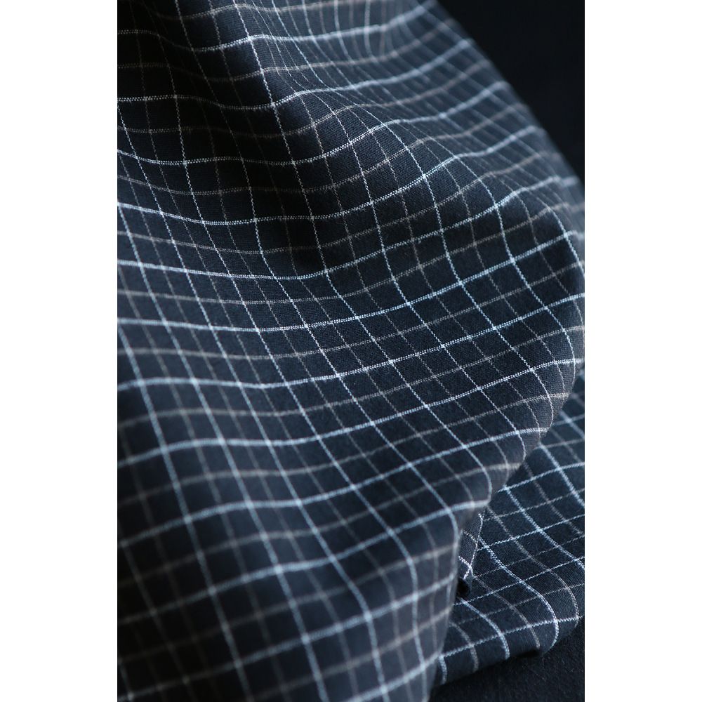 Oscar - Coton gratté organique / flanelle carreaux tartan anthracite et taupe