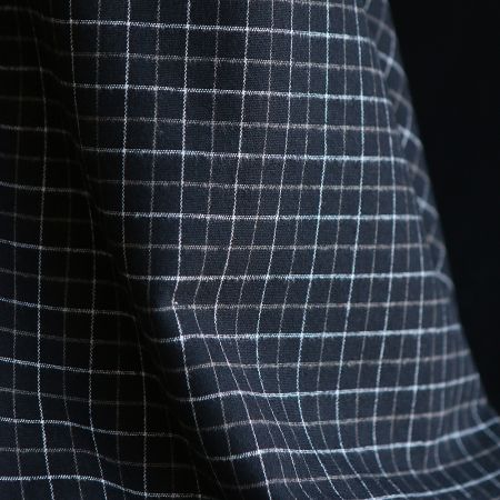Oscar - Coton gratté organique / flanelle carreaux tartan anthracite et taupe Oscar - Coton gratté organique / flanelle carreaux tartan anthracite et taupe