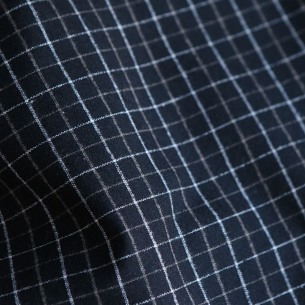 Oscar - Coton gratté organique / flanelle carreaux tartan anthracite et taupe