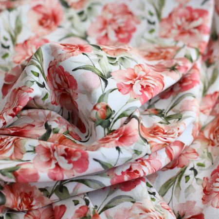 copy of Jersey coton à motif fleuri rose copy of Jersey coton à motif fleuri rose