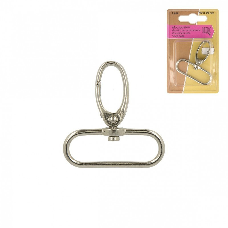 Mousqueton pour sac coloris ARGENT Taille au choix Mousqueton pour sac coloris ARGENT Taille au choix