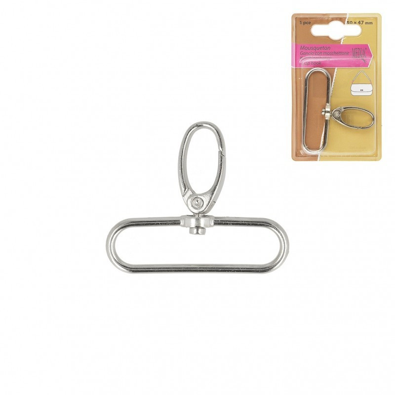 Mousqueton pour sac coloris ARGENT Taille au choix Mousqueton pour sac coloris ARGENT Taille au choix