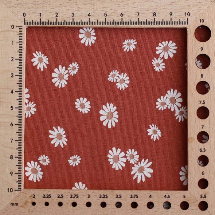 copy of Jersey coton à motif fleuri rose