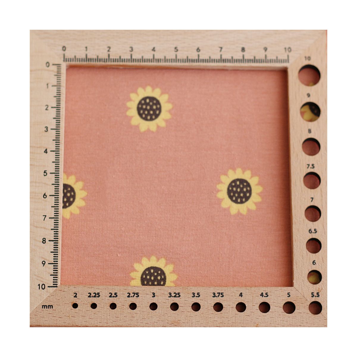 Jersey coton à motif fleurs de tournesol fond tomette clair Jersey coton à motif fleurs de tournesol fond tomette clair