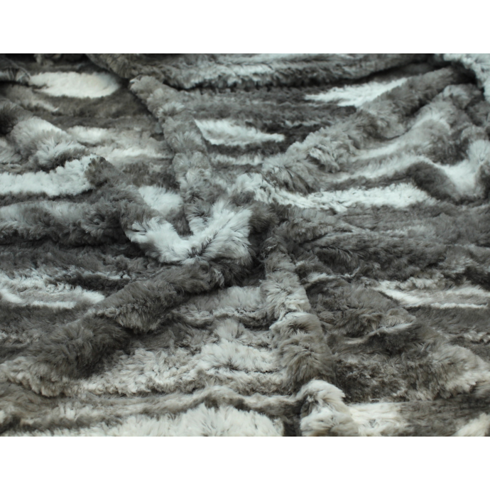 Fausse fourrure coloris gris clair