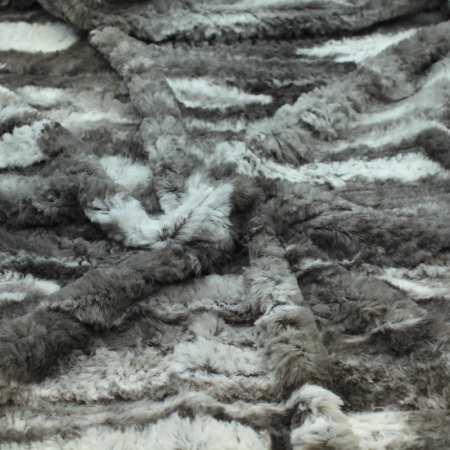 Fausse fourrure coloris gris clair