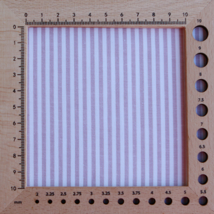 Popeline coton à rayures lilas