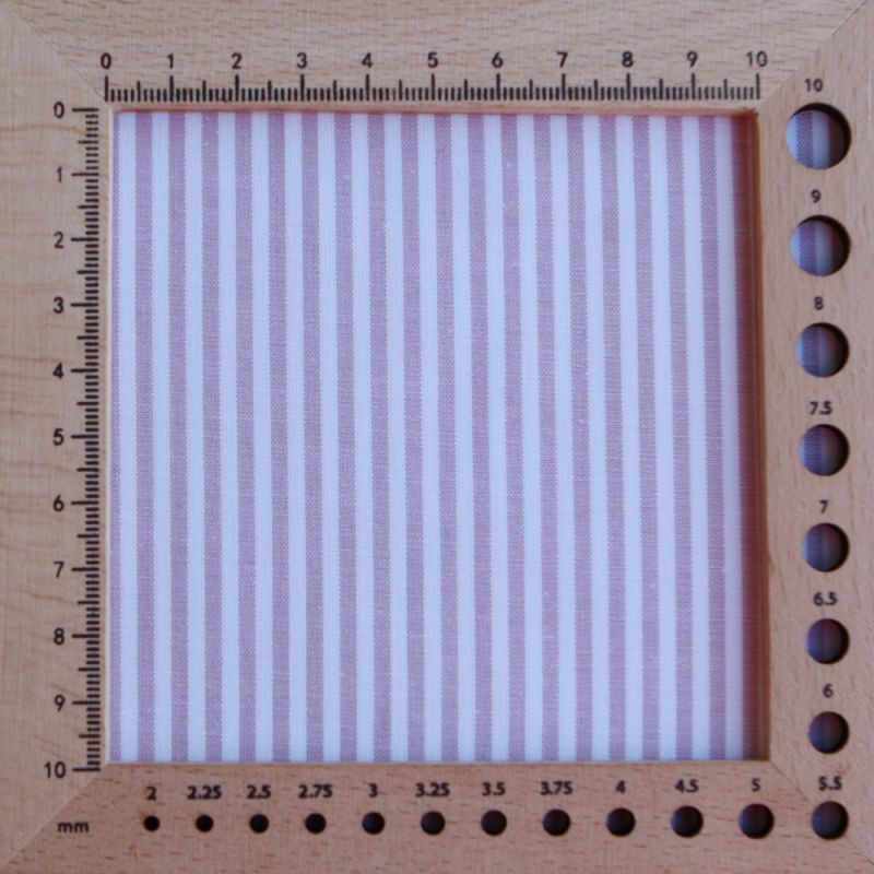 Popeline coton à rayures lilas