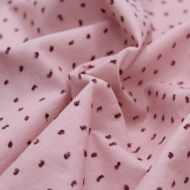 Plumetis de coton bicolore rose nude