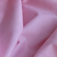 Popeline coton uni chiné effet chambray rose frais