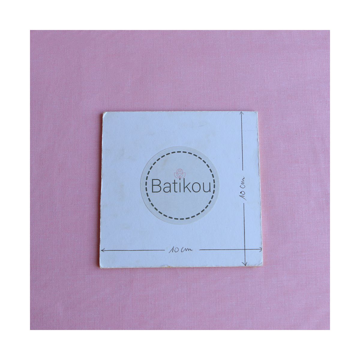 Popeline coton uni chiné effet chambray rose frais Popeline coton uni chiné effet chambray rose frais