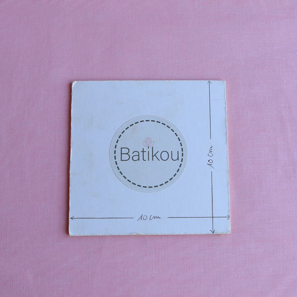 Popeline coton uni chiné effet chambray rose frais