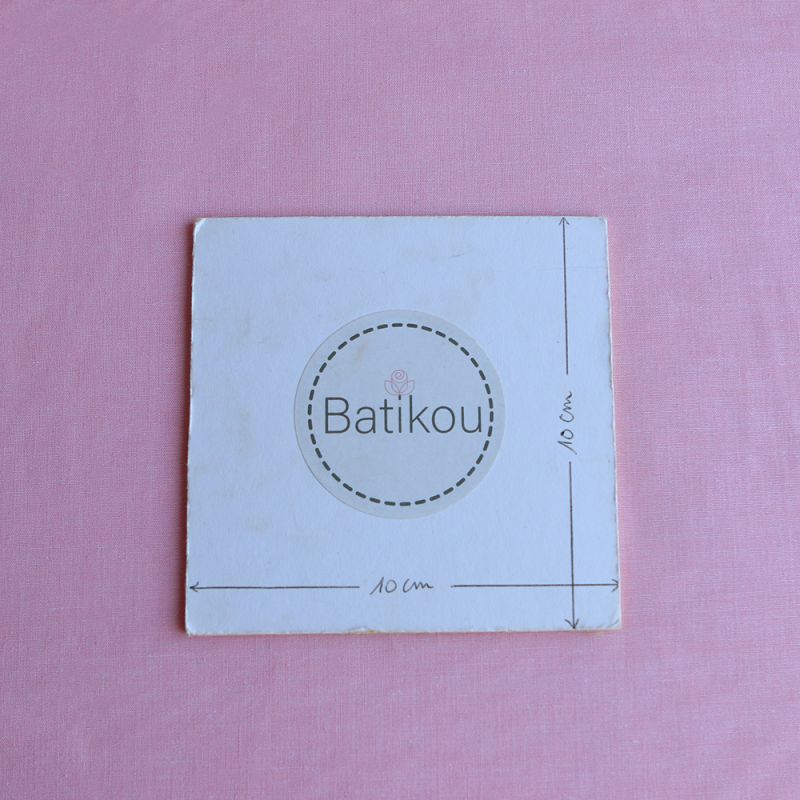 Popeline coton uni chiné effet chambray rose frais