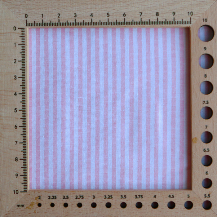 Popeline coton à rayures rose frais