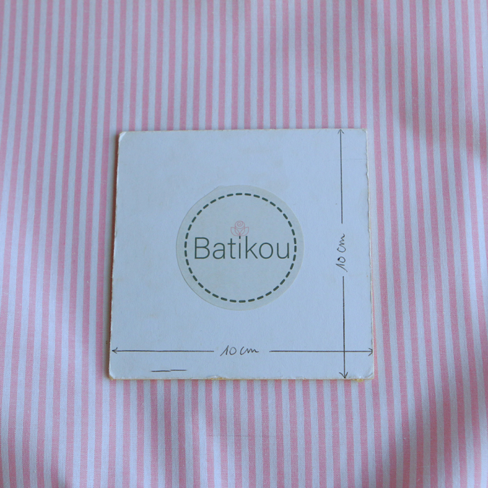 Popeline coton à rayures rose frais