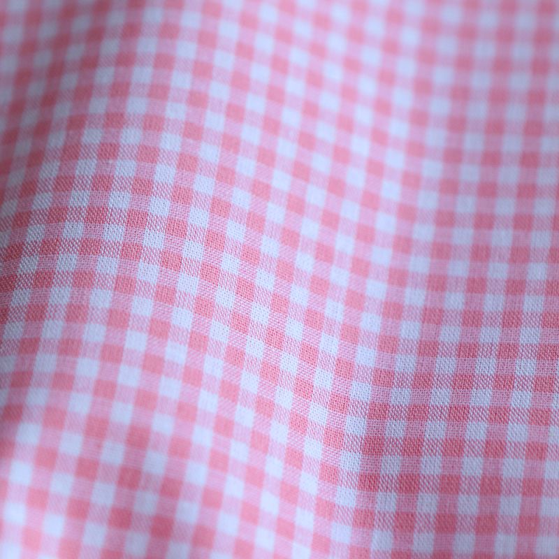 Popeline coton vichy carreaux mini 2.7mm rose frais