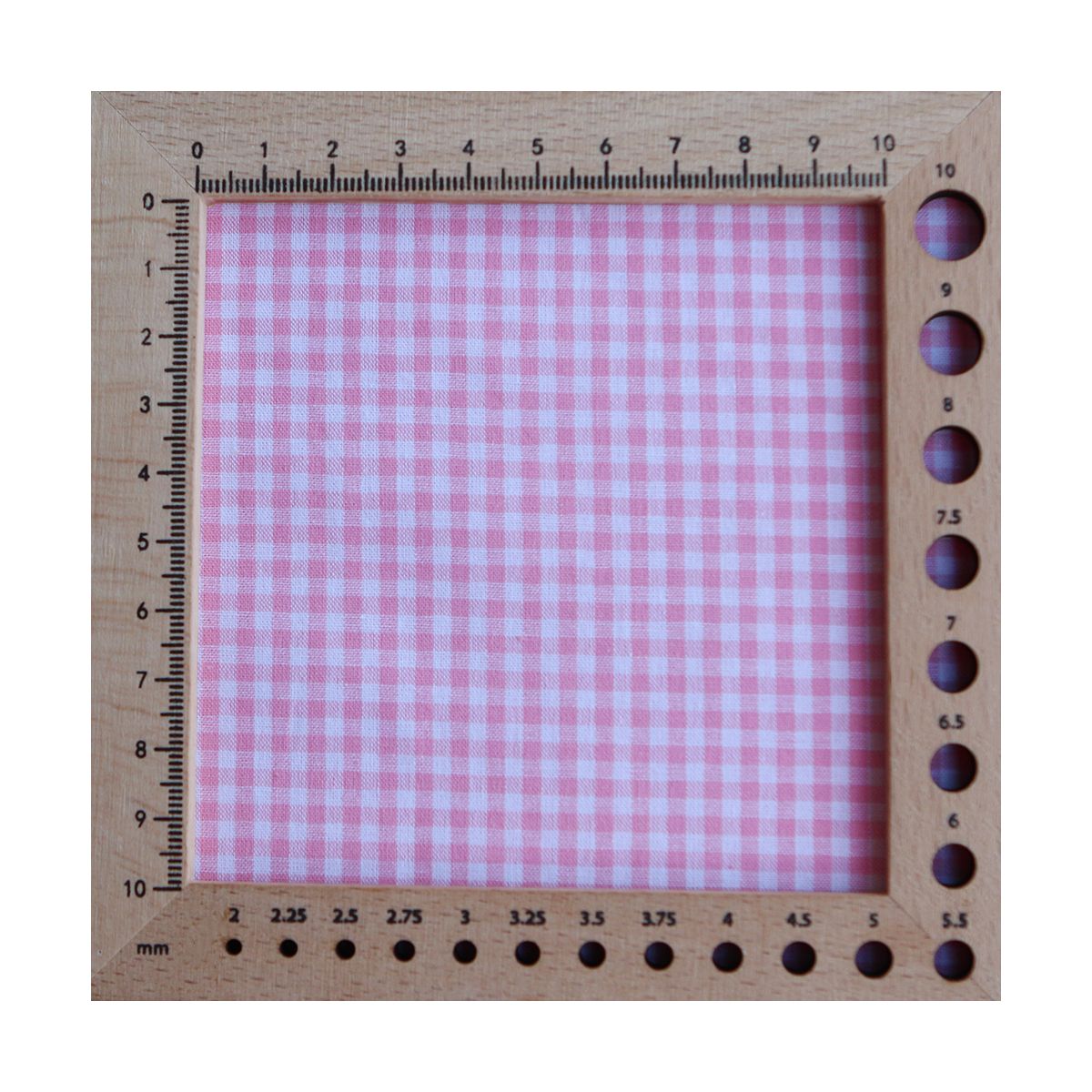 Popeline coton vichy carreaux mini 2.7mm rose frais