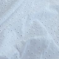 copy of Broderie anglaise coton coloris BLANC