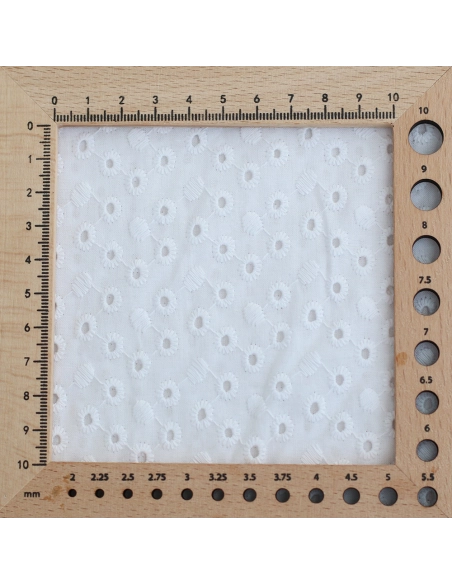 copy of Broderie anglaise coton coloris BLANC