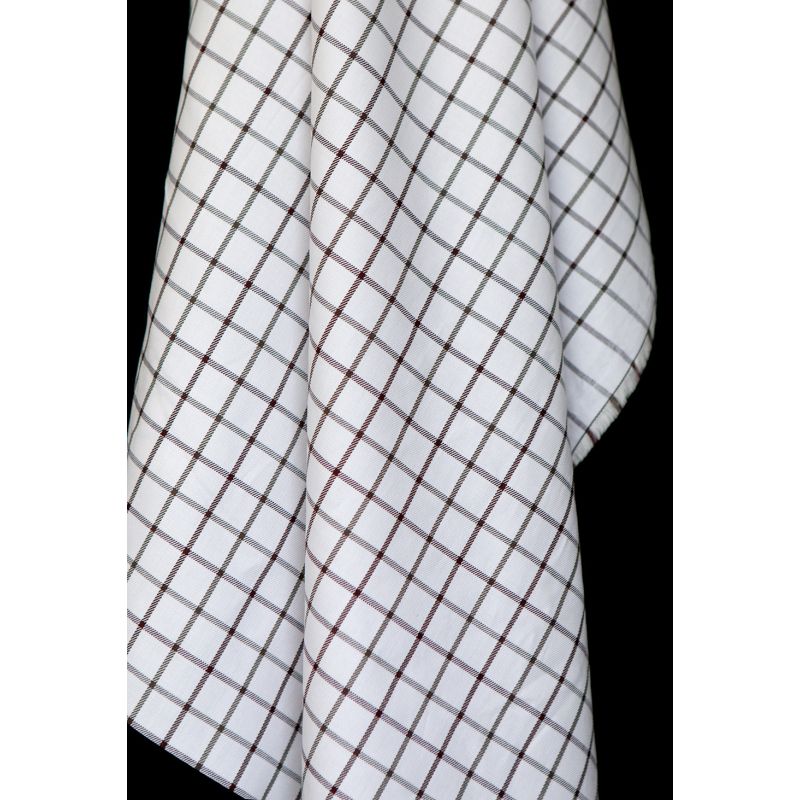 Jobias - Coton gratté organique quadrillage chocolat et kaki