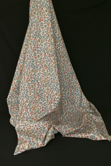 Juliette - Popeline de coton douce BIO imprimé fleurs d'automne