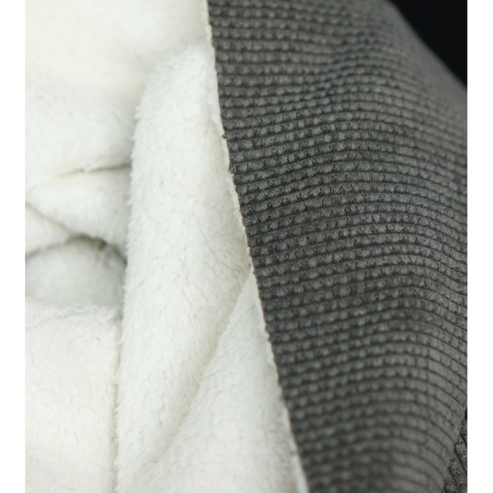 Norton - Velours à côtes doublé moumoute / fourrure kaki foncé