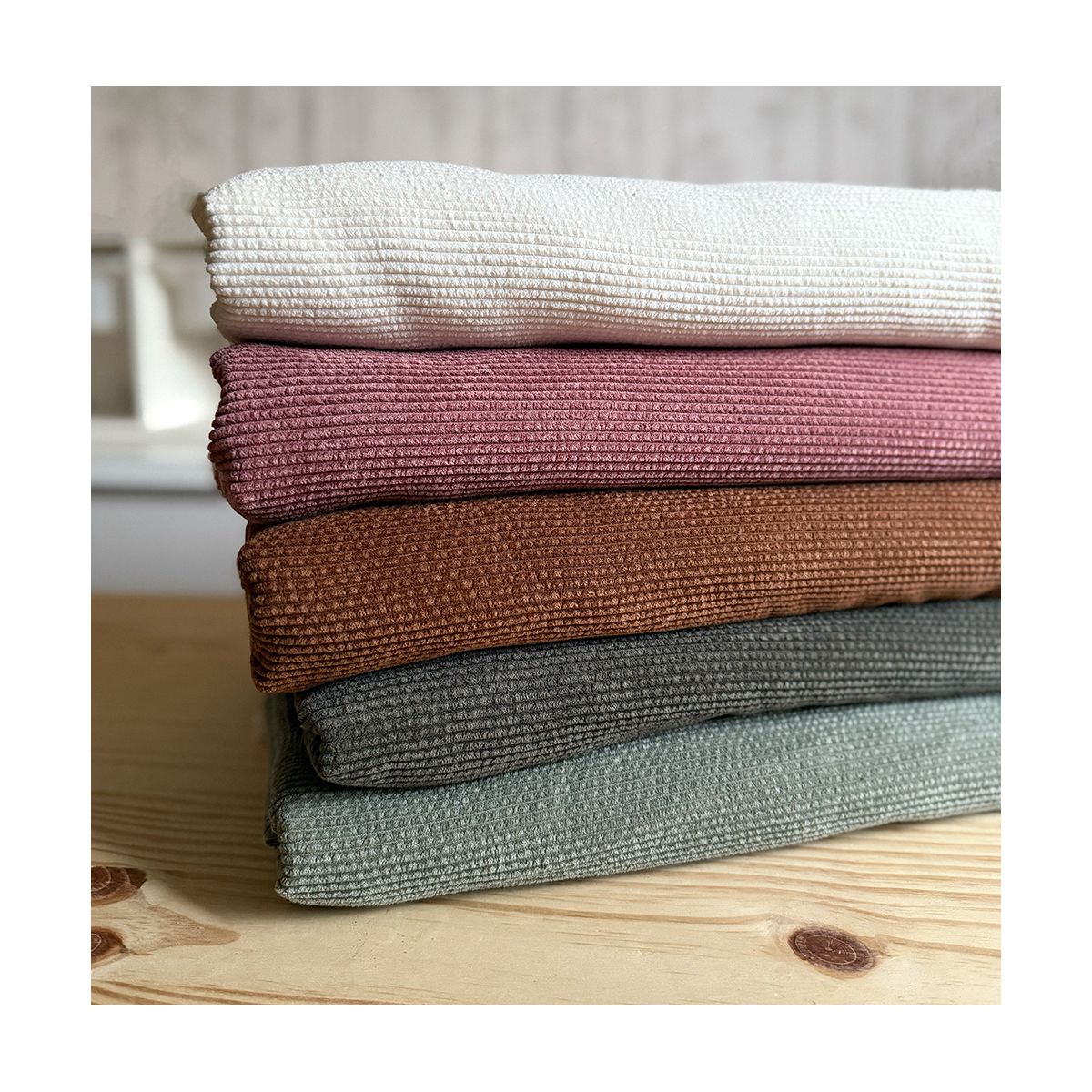 Norton - Velours à côtes doublé moumoute / fourrure kaki foncé