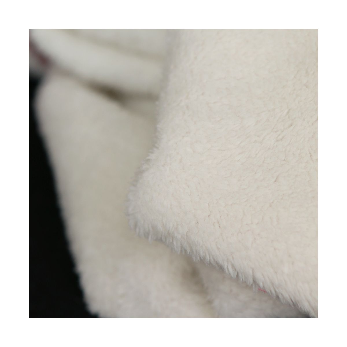 Norton - Velours à côtes doublé moumoute / fourrure bois de rose