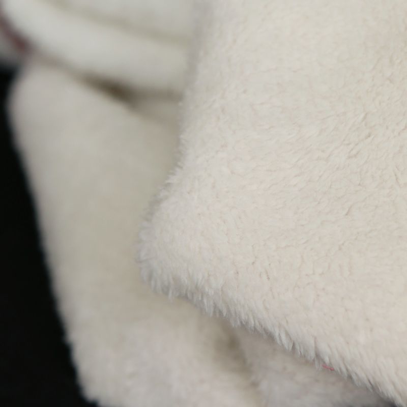 Norton - Velours à côtes doublé moumoute / fourrure bois de rose