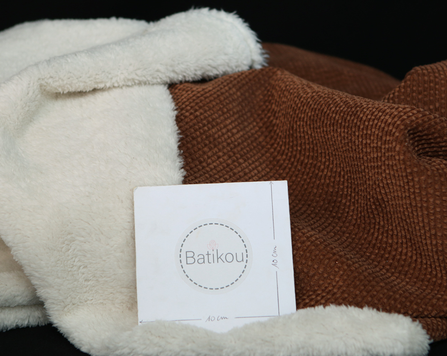 Norton - Velours à côtes doublé moumoute / fourrure écureuil