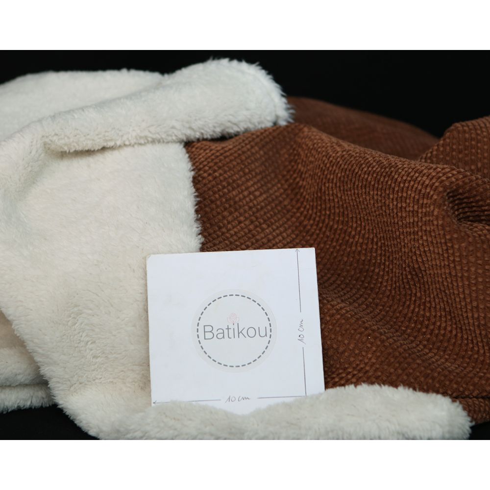 Norton - Velours à côtes doublé moumoute / fourrure écureuil