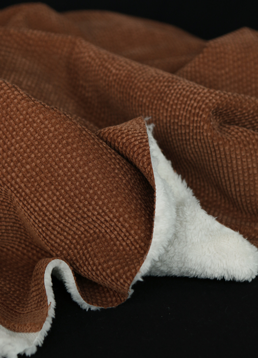 Norton - Velours à côtes doublé moumoute / fourrure écureuil