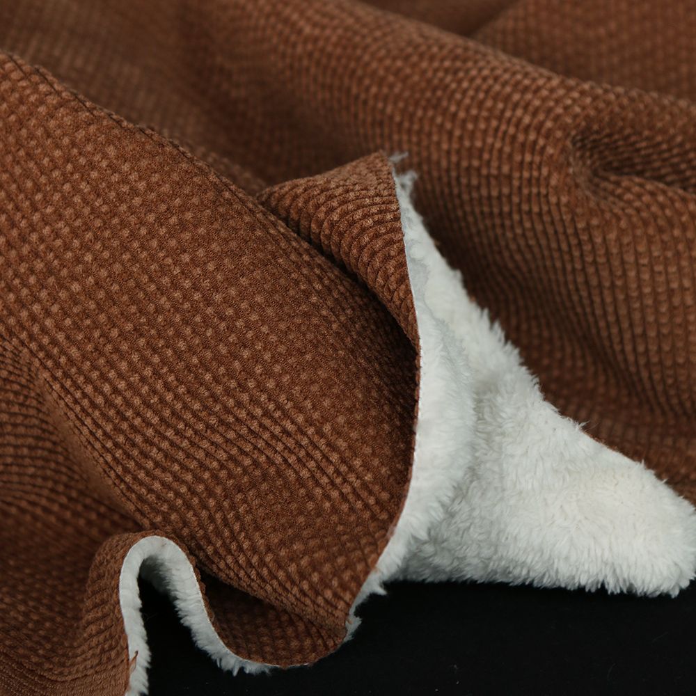 Norton - Velours à côtes doublé moumoute / fourrure écureuil