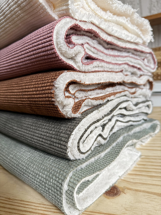 Norton - Velours à côtes doublé moumoute / fourrure écureuil