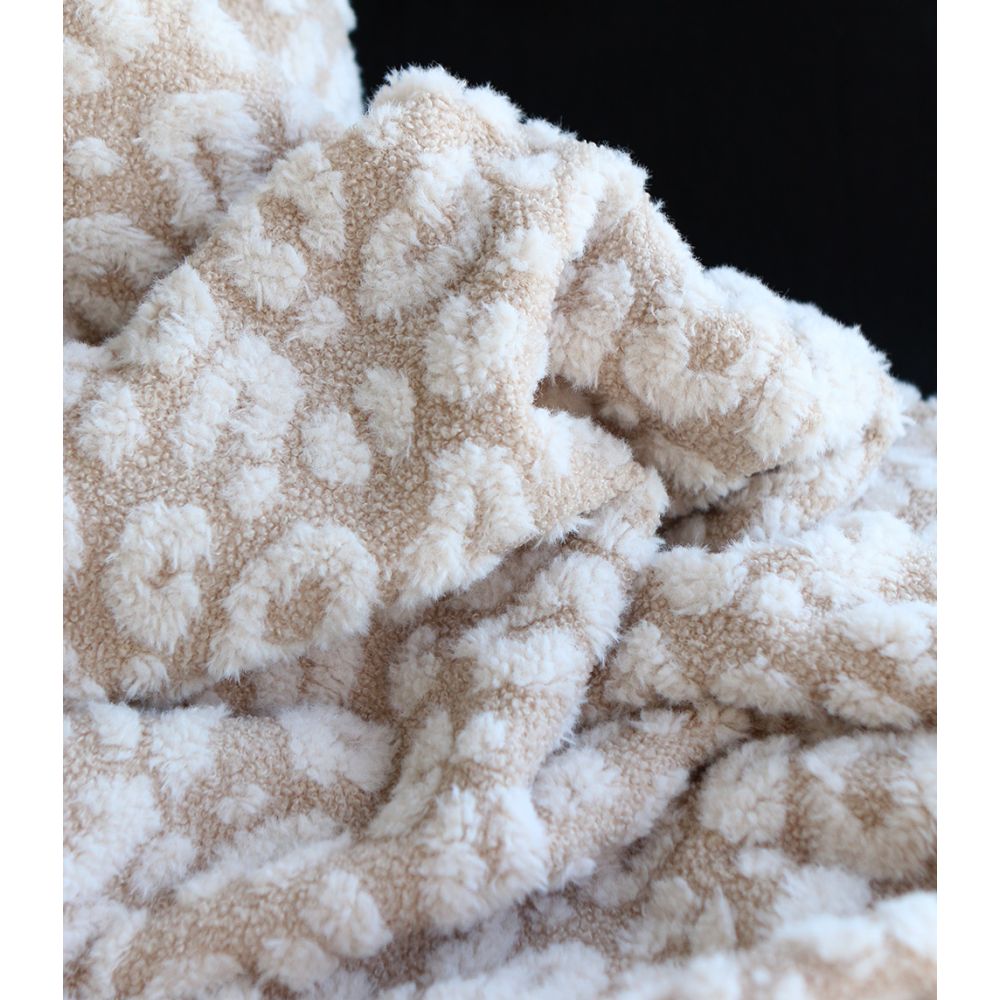 Teddy / moumoute bouclé fond crème relieg Graou écru