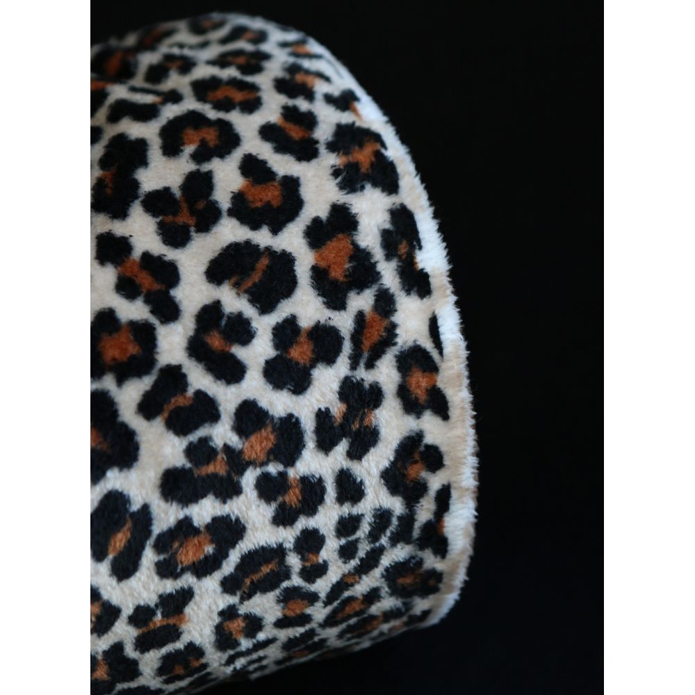 Graou - Polaire double face motif leopard sur fond beige