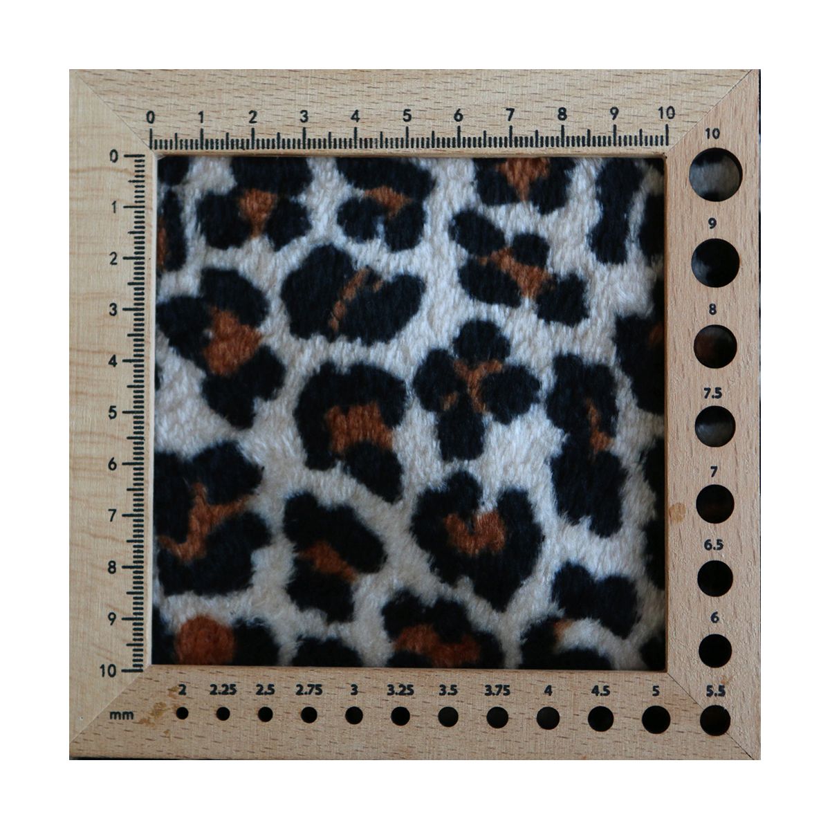 Graou - Polaire double face motif leopard sur fond beige Graou - Polaire double face motif leopard sur fond beige