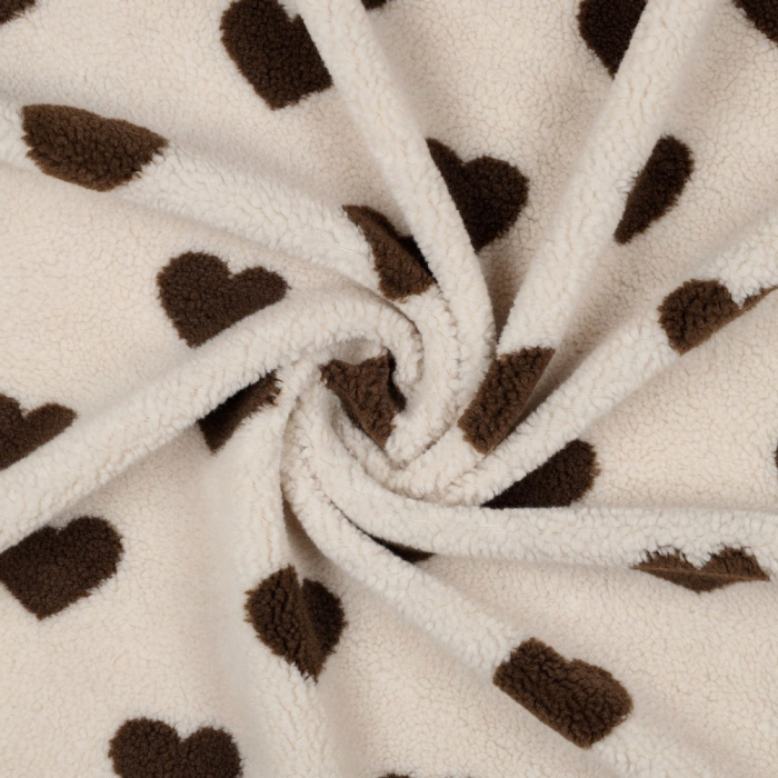 copy of Teddy / moumoute bouclé fond crème relief Graou écru