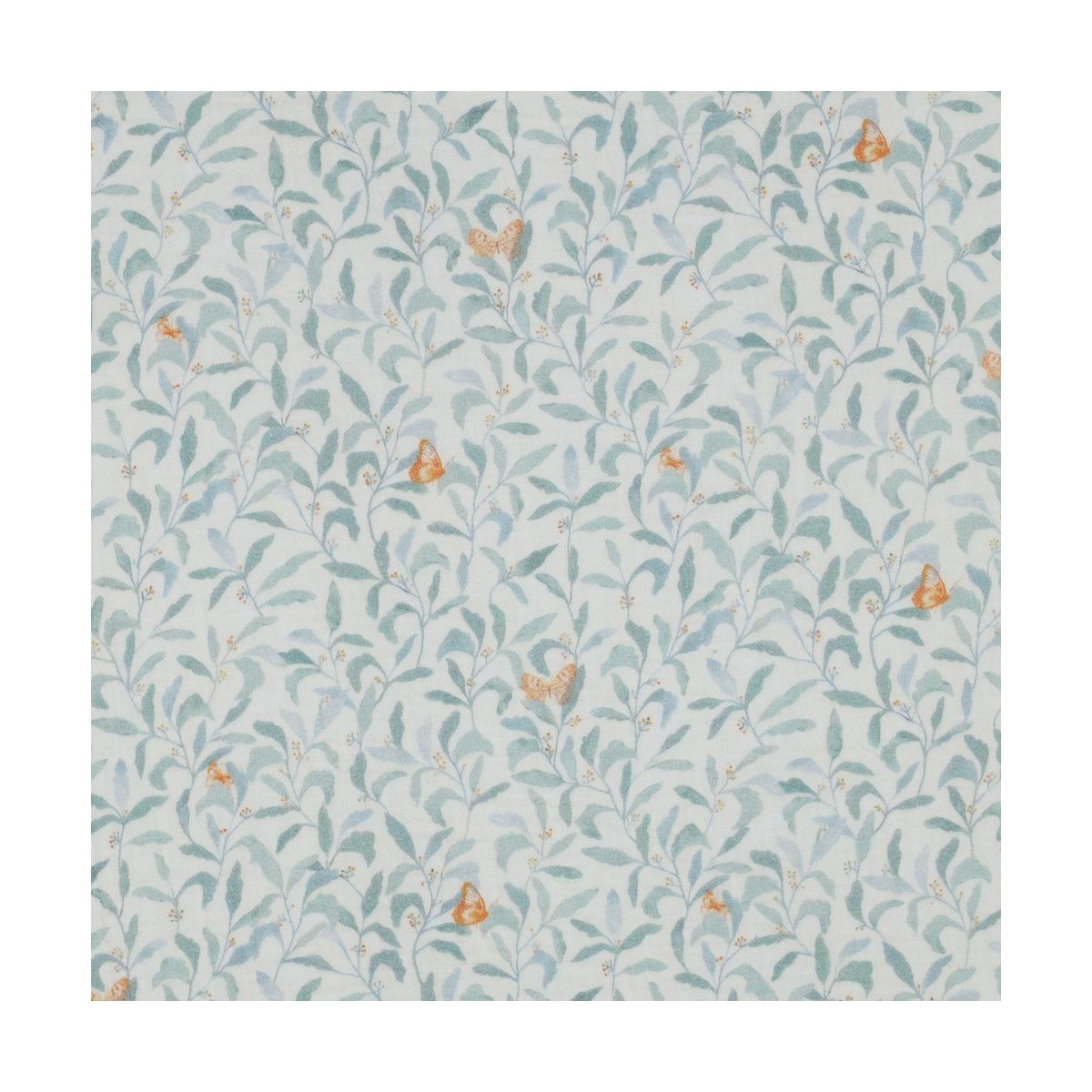 Double gaze de coton branchages et papillons discrets Double gaze de coton branchages et papillons discrets