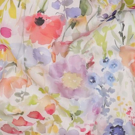 Millie - Batiste de coton douce à imprimé fleuri aquarelle Millie - Batiste de coton douce à imprimé fleuri aquarelle